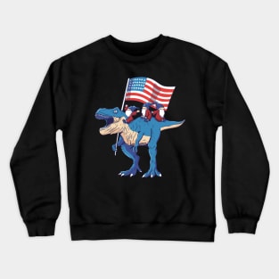 USA Dinosaur Crewneck Sweatshirt